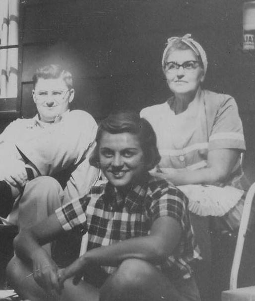 Brother John, Jane & mom Caroline