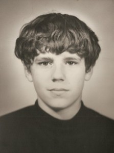 My passport picture around my 15th birthday in 1970