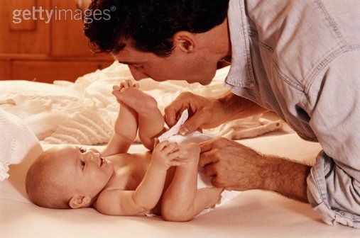 Dad Changing Diapers