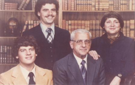Peter, Cooper, Eric & Jane in 1978